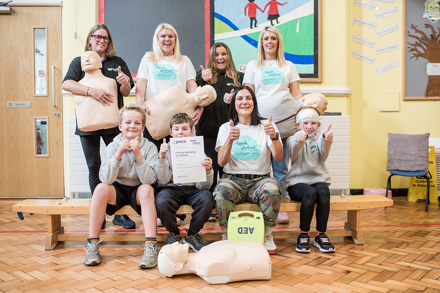 Sarah Jackson Community Wish First Aid course for all Junior Schools in Otley